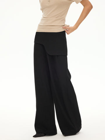 Double Waist Wide Trousers