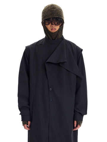 Chinese Standing Lapel Trench Coat
