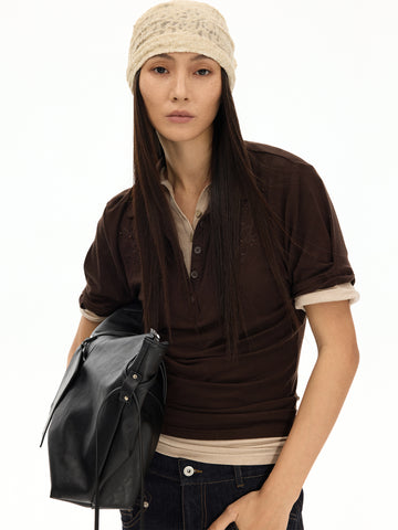 Hand-Studded Polo