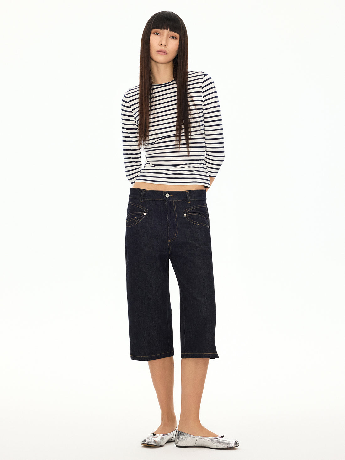 Fitted Striped Longsleeve